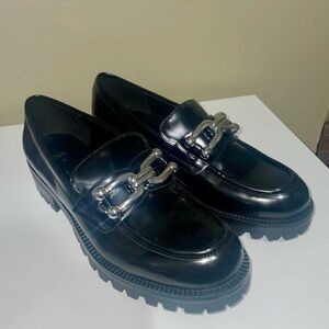 BLACK LEATHER SHOES